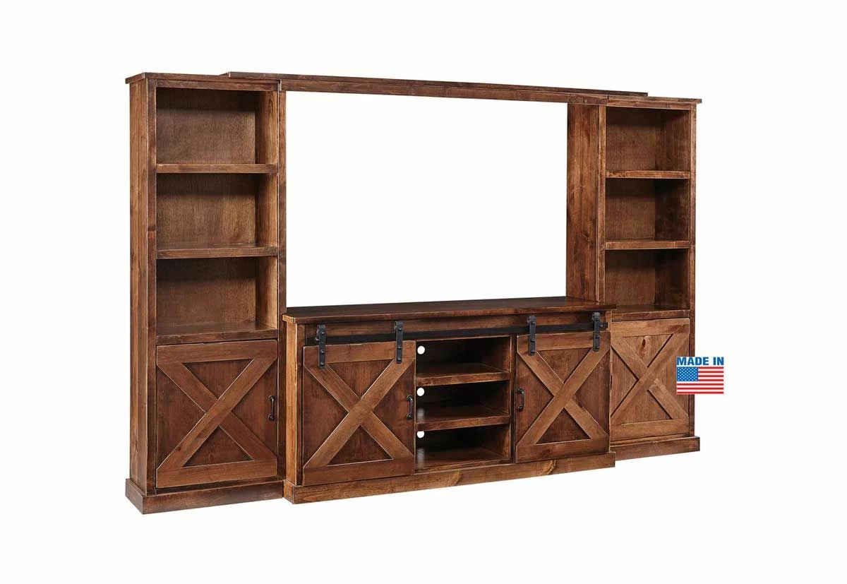 FARMHOUSE 4 PIECE ENTERTAINMENT CENTER - Image 3