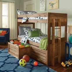 BAYLEE TWIN OVER TWIN STORAGE BUNK BED