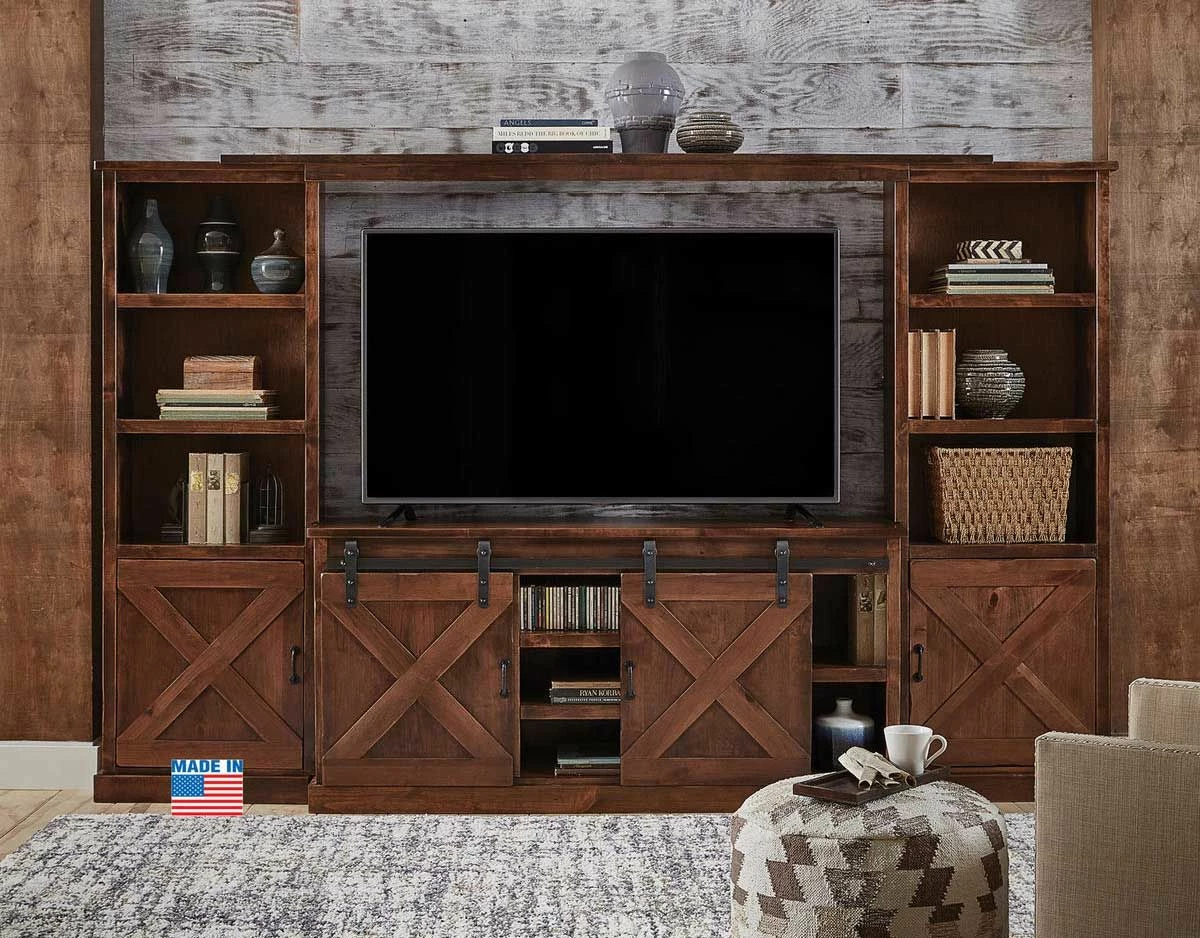 FARMHOUSE 4 PIECE ENTERTAINMENT CENTER