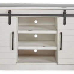 FARMHOUSE WHITE 66" TV CONSOLE