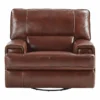 OXFORD LEATHER TRIPLE POWER SWIVEL GLIDER RECLINER