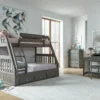 HARLEY TWIN OVER FULL BUNK BED