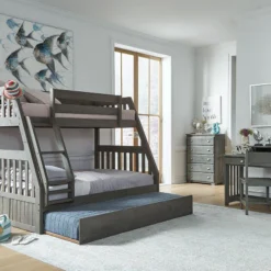 HARLEY TWIN/FULL BUNK BED W/TRUNDLE