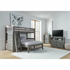 HARLEY TWIN OVER FULL LOFT BED