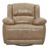 VICTOR LEATHER MANUAL SWIVEL GLIDER RECLINER