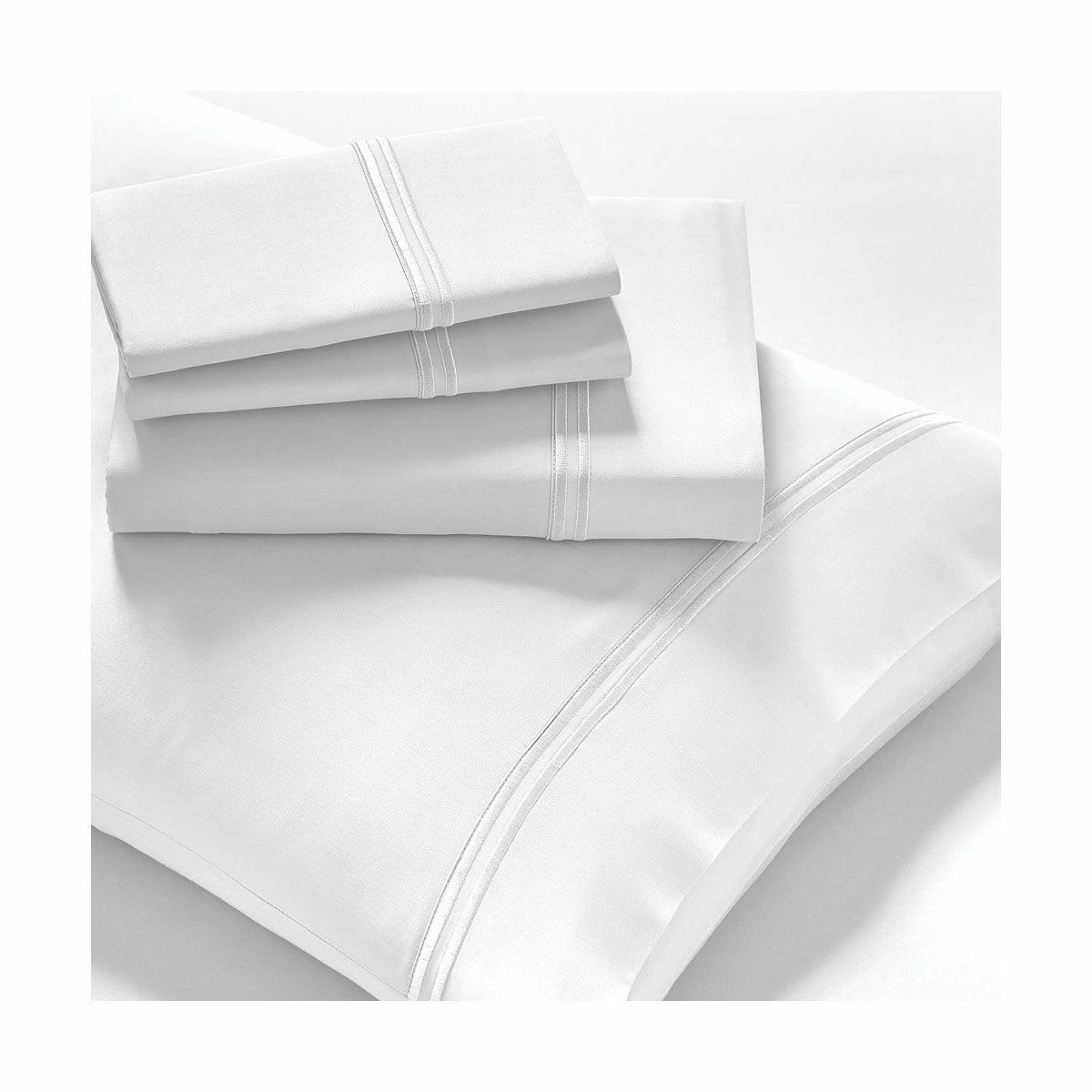 SIGNATURE WHITE QUEEN SHEET SET - Image 2