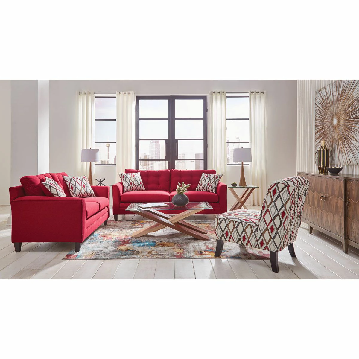 HALEY RED ACCENT CHAIR - Image 4