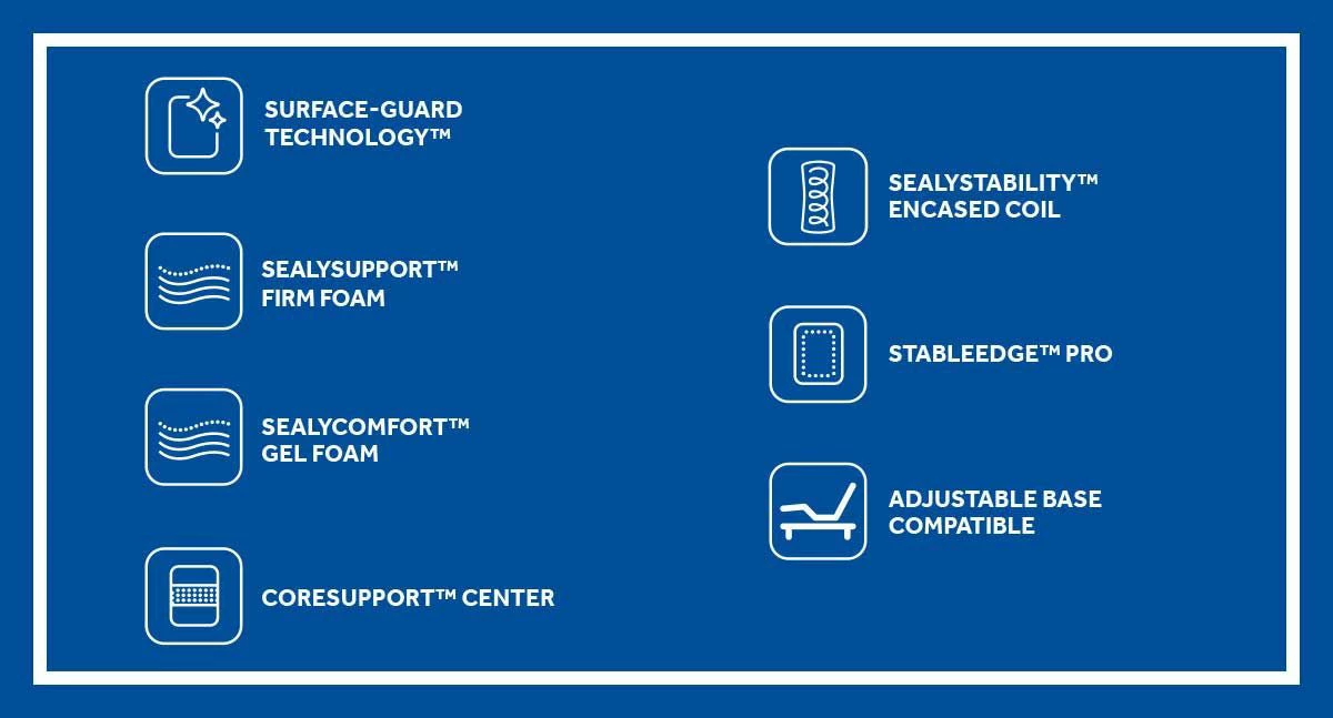 SEALY HANSON QUEEN MATTRESS SET - Image 5