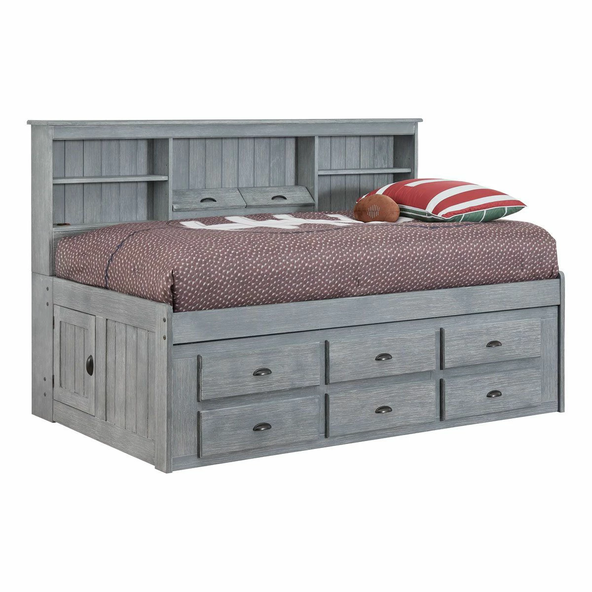 ASHBURY FULL BOOKCASE STORAGE BED - Image 3