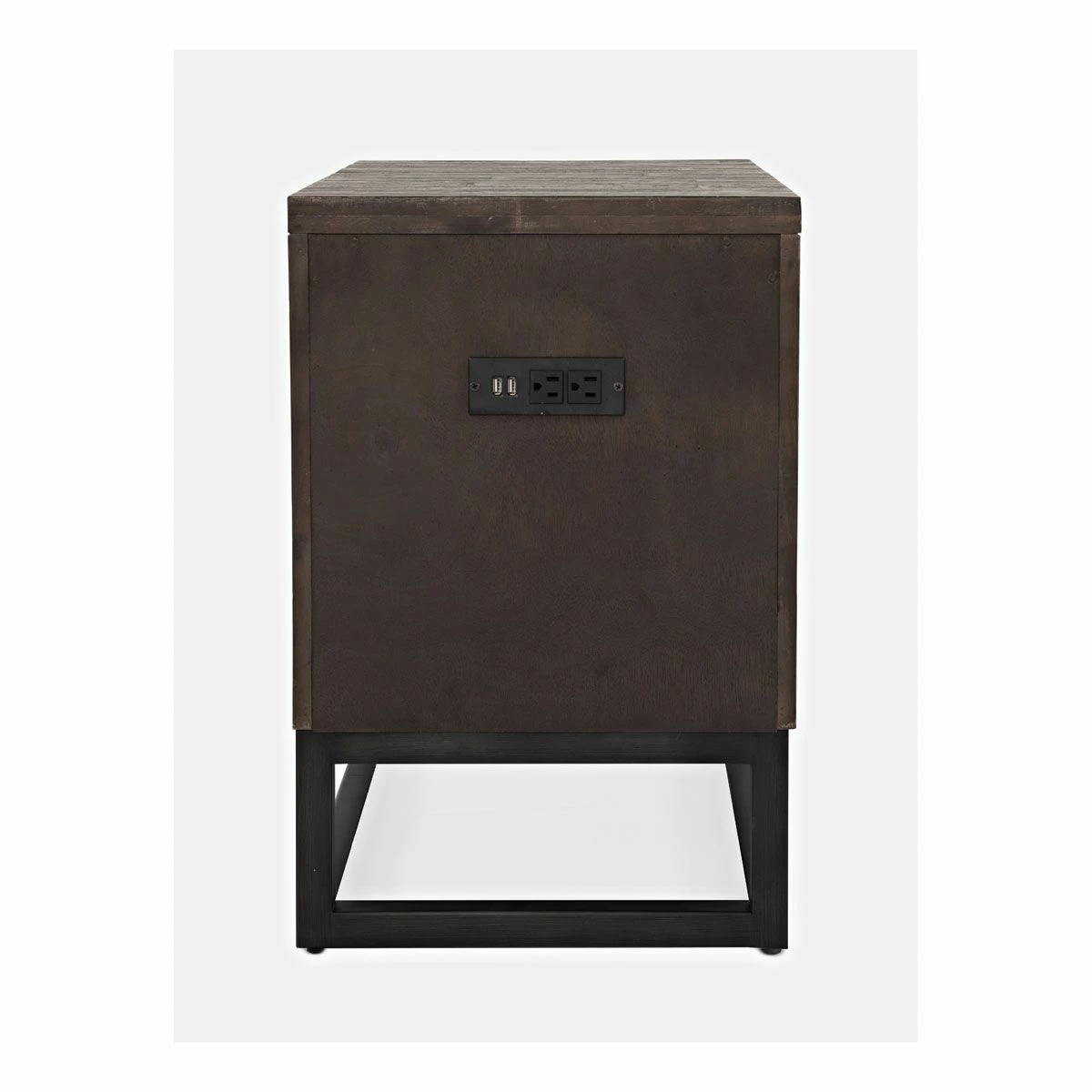 WILLOW OAK CHAIRSIDE TABLE W/DRWR/2OUTLETS/2USB - Image 4