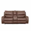 CONQUEST SADDLE MANUAL RECLINING CONSOLE LOVESEAT