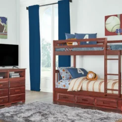 CHANDLER TWIN OVER TWIN BUNK BED W/TRUNDLE