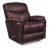 HOLLAND BURGUNDY LEATHER MANUAL ROCKER RECLINER