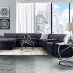 EVERYTHING 4PC POWER RECLINING SECTIONAL WITH POP-UP SLEEPER & STORAGE