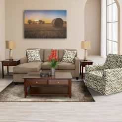 AVERY SOFA CHAISE WITH MOVEABLE OTTOMAN